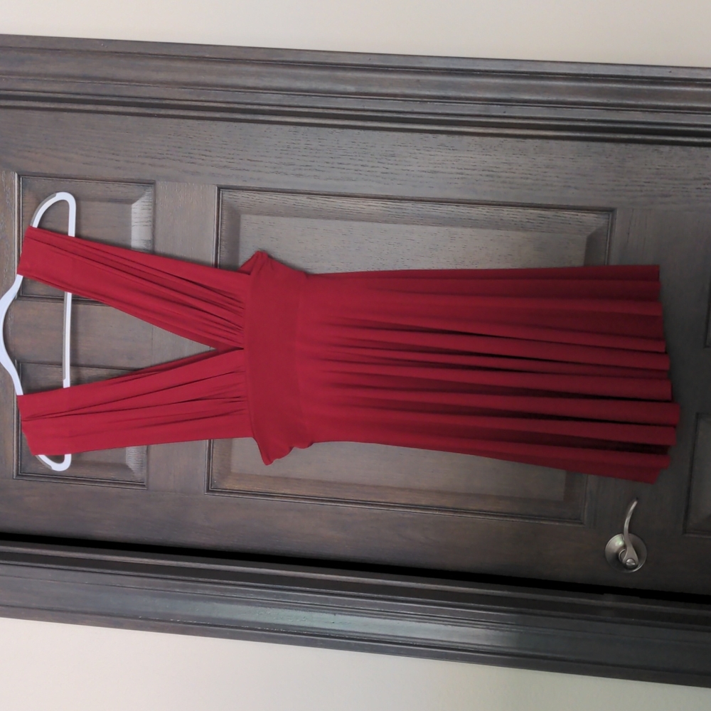 WHBM Red Genius Convertible Dress - size 6
